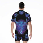 Taurus And Astrological Signs Print Men's Rompers