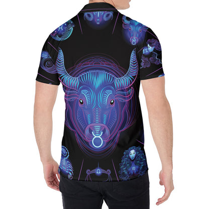 Taurus And Astrological Signs Print Men's Shirt