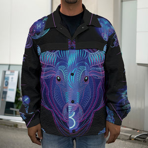 Taurus And Astrological Signs Print Men's Shirt Jacket