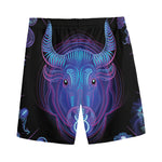Taurus And Astrological Signs Print Men's Sports Shorts