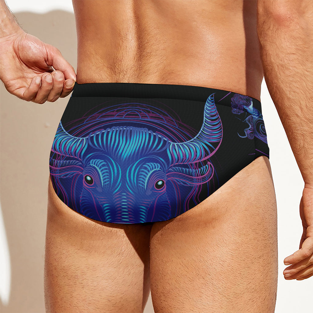 Taurus And Astrological Signs Print Men's Swim Briefs