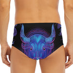 Taurus And Astrological Signs Print Men's Triangle Swim Briefs
