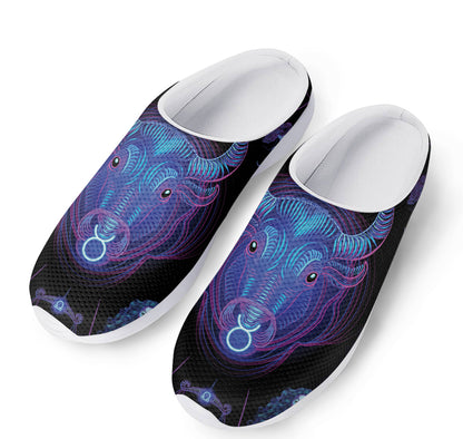Taurus And Astrological Signs Print Mesh Casual Shoes