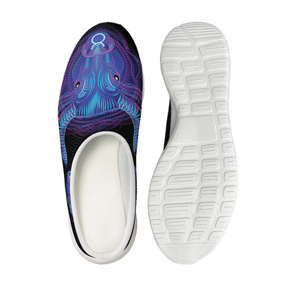 Taurus And Astrological Signs Print Mesh Casual Shoes