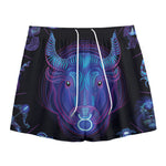 Taurus And Astrological Signs Print Mesh Shorts