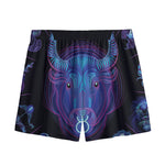 Taurus And Astrological Signs Print Mesh Shorts