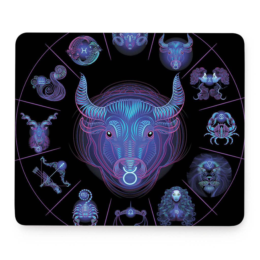 Taurus And Astrological Signs Print Mouse Pad