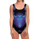 Taurus And Astrological Signs Print One Piece Swimsuit