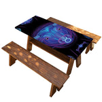 Taurus And Astrological Signs Print Picnic Table Cover