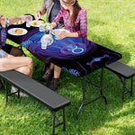 Taurus And Astrological Signs Print Picnic Table Cover
