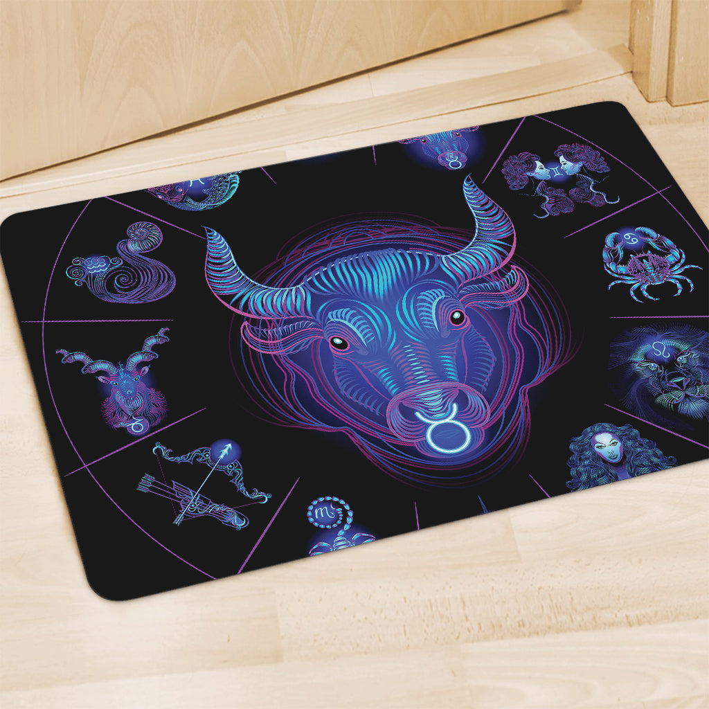 Taurus And Astrological Signs Print Polyester Doormat