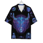 Taurus And Astrological Signs Print Rayon Hawaiian Shirt
