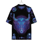 Taurus And Astrological Signs Print Rayon Hawaiian Shirt