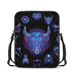 Taurus And Astrological Signs Print Rectangular Crossbody Bag