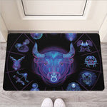 Taurus And Astrological Signs Print Rubber Doormat
