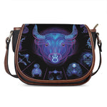 Taurus And Astrological Signs Print Saddle Bag