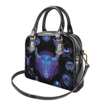 Taurus And Astrological Signs Print Shoulder Handbag