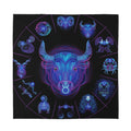 Taurus And Astrological Signs Print Silk Bandana