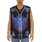 Taurus And Astrological Signs Print Sleeveless Baseball Jersey