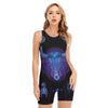 Taurus And Astrological Signs Print Sleeveless One Piece Swimsuit