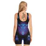 Taurus And Astrological Signs Print Sleeveless One Piece Swimsuit