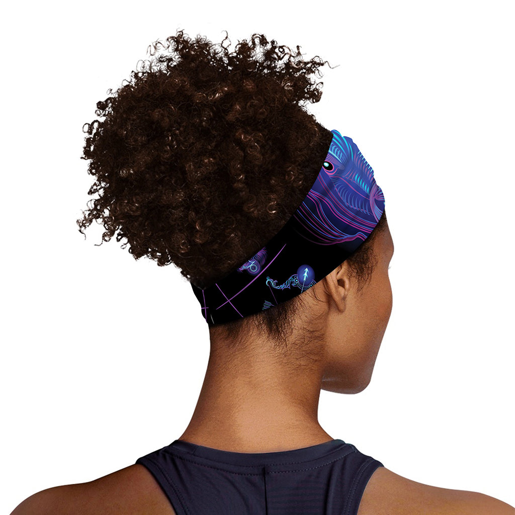 Taurus And Astrological Signs Print Sports Headband