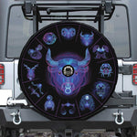 Taurus And Astrological Signs Print Tire Cover With Camera Hole