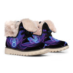 Taurus And Astrological Signs Print Winter Boots