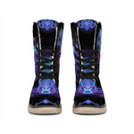 Taurus And Astrological Signs Print Winter Boots
