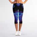 Taurus And Astrological Signs Print Women's Capri Leggings