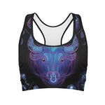 Taurus And Astrological Signs Print Women's Sports Bra
