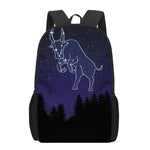 Taurus Constellation Print 17 Inch Backpack