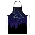 Taurus Constellation Print Bib Apron With Pocket