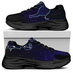 Taurus Constellation Print Black Chunky Shoes