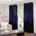 Taurus Constellation Print Dimout Grommet Curtains