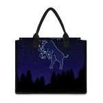 Taurus Constellation Print Canvas Tote Bag
