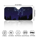 Taurus Constellation Print Car Windshield Sun Shade
