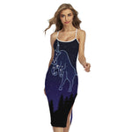 Taurus Constellation Print Cross Back Cami Dress