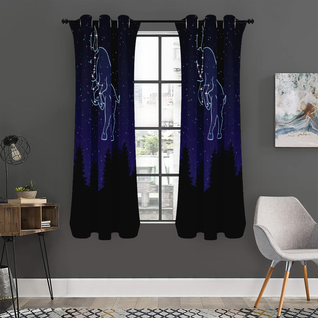 Taurus Constellation Print Curtain