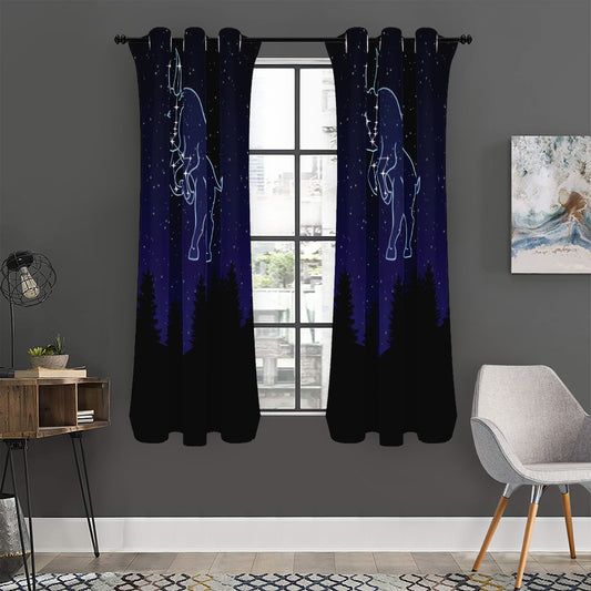 Taurus Constellation Print Curtain