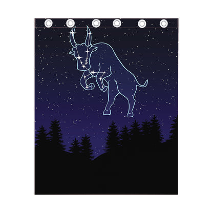 Taurus Constellation Print Curtain
