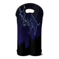 Taurus Constellation Print Double Neoprene Wine Tote