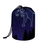 Taurus Constellation Print Drawstring Makeup Bag