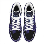 Taurus Constellation Print High Top Leather Sneakers