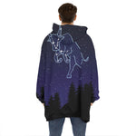 Taurus Constellation Print Hoodie Blanket