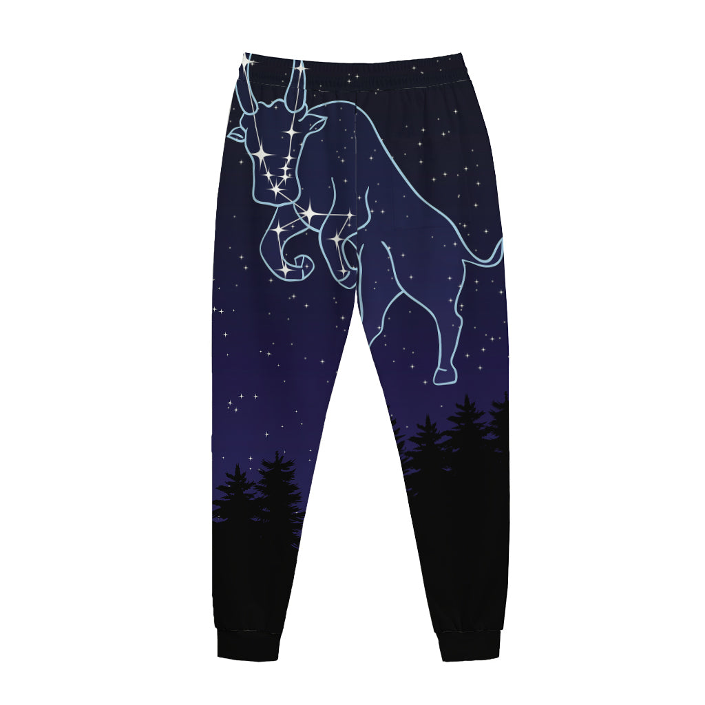 Taurus Constellation Print Jogger Pants