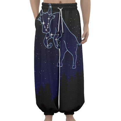 Taurus Constellation Print Lantern Pants
