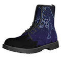 Taurus Constellation Print Lace-Up Boots