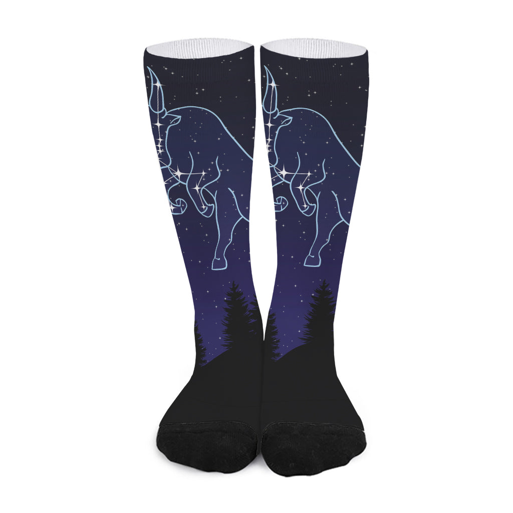 Taurus Constellation Print Long Socks