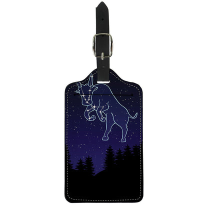 Taurus Constellation Print Luggage Tag